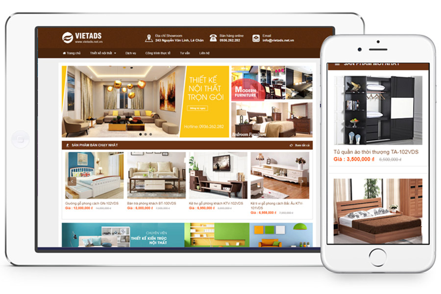 Dịch vụ thiết kế web trọn gói tại huyện Củ Chi